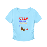 Ruched Bodycon Crop Top