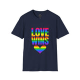 Rainbow Pride Love Wins T-Shirt, LGBTQ+ Equality Tee, Unisex Graphic Shirt