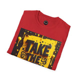 Risk-Taking Unisex T-Shirt, Motivational Graphic Tee, Inspirational Shirt, Perfect Gift for Adventure Seekers