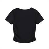 Ruched Bodycon Crop Top