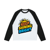 Color-Blocked Raglan Long-Sleeve T-Shirt