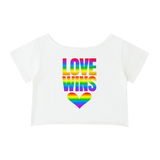 Off-Shoulder Rolled Hem Cotton T-Shirt