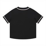 Contrast Piped Button-Up Jersey