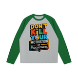 Color-Blocked Raglan Long-Sleeve T-Shirt