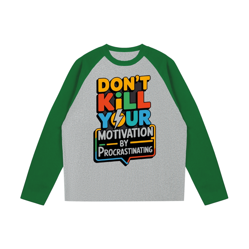 Color-Blocked Raglan Long-Sleeve T-Shirt