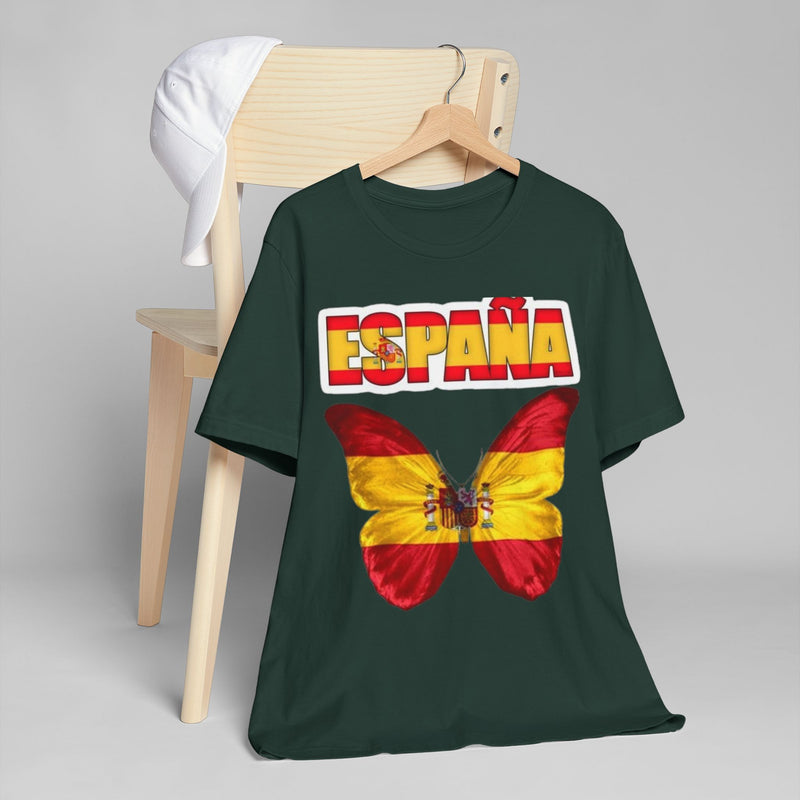 España Butterfly T-Shirt, Unisex Tee, Graphic Tee, Spain Shirt, Travel Souvenir