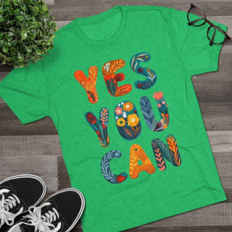 Positive Affirmation Tee, Yes You Can Shirt, Inspirational Crewneck, Motivational Gift