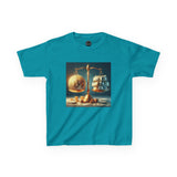 Whimsical Kids Tee, Balance Theme Shirt, Scales of Justice, Education Gift, Fun Learning Apparel, Creative Kids Clothing