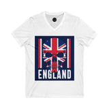Skull England Graphic Tee, Casual Streetwear, Gift for Travelers, Punk Style, Perfect for Festivals
