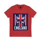 Skull England Graphic Tee, Casual Streetwear, Gift for Travelers, Punk Style, Perfect for Festivals