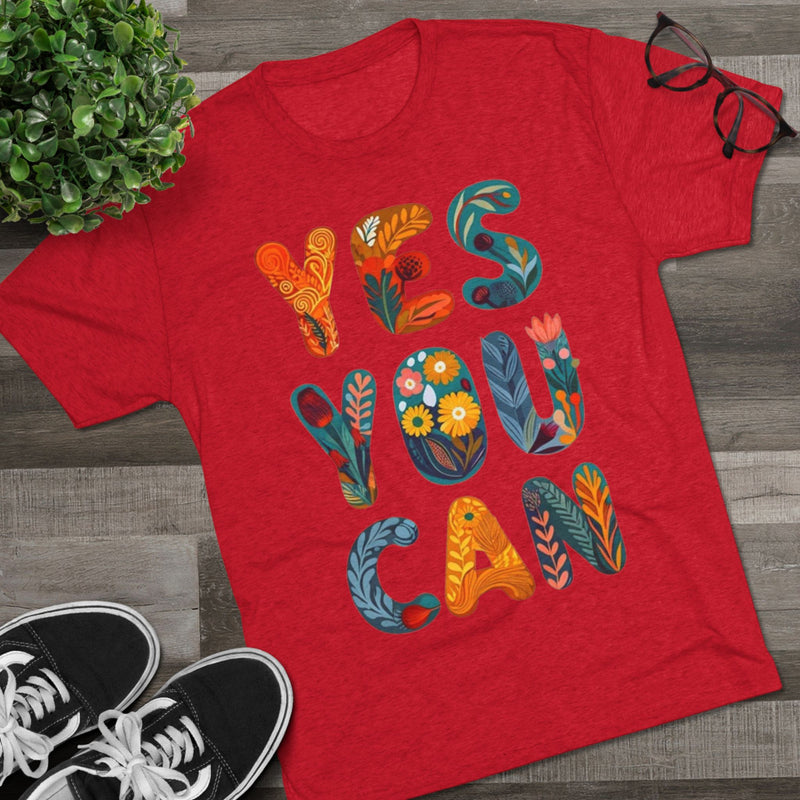 Positive Affirmation Tee, Yes You Can Shirt, Inspirational Crewneck, Motivational Gift