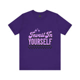 Invest In Yourself Unisex T-Shirt, Motivational Tee, Casual Wear, Self-Care Shirt