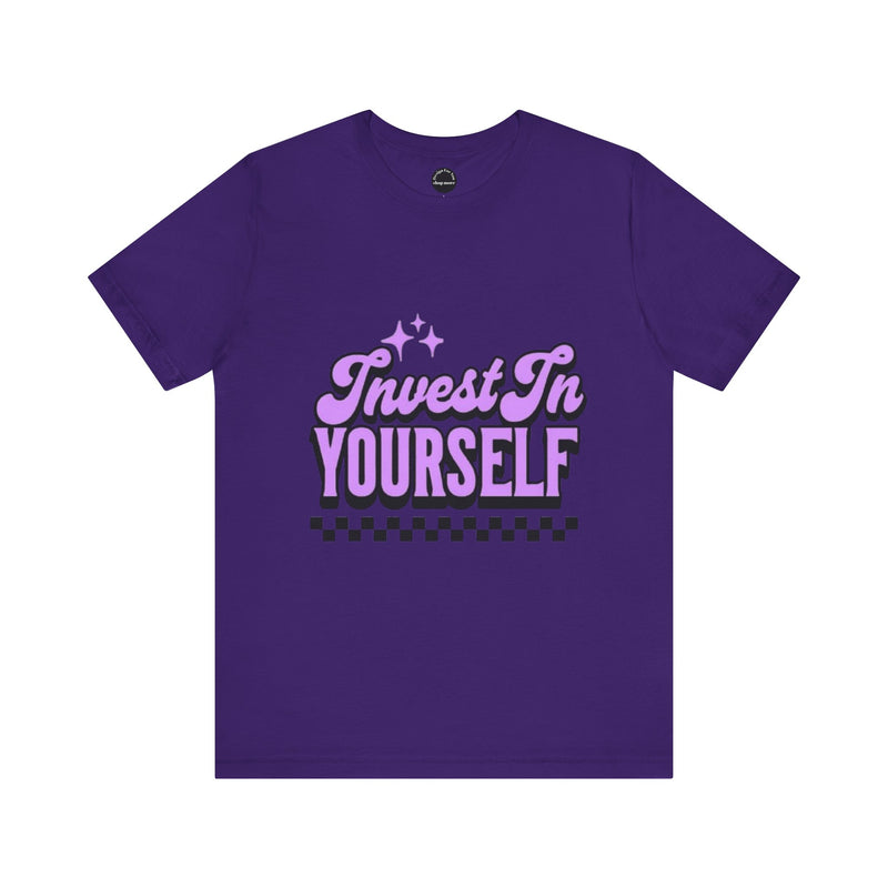 Invest In Yourself Unisex T-Shirt, Motivational Tee, Casual Wear, Self-Care Shirt