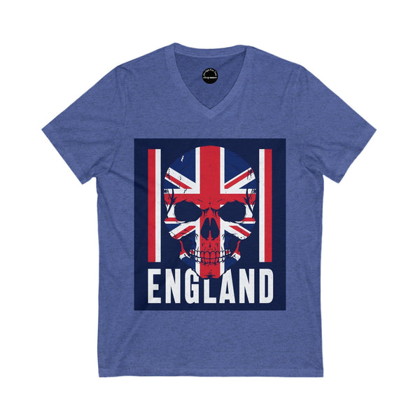 Skull England Graphic Tee, Casual Streetwear, Gift for Travelers, Punk Style, Perfect for Festivals