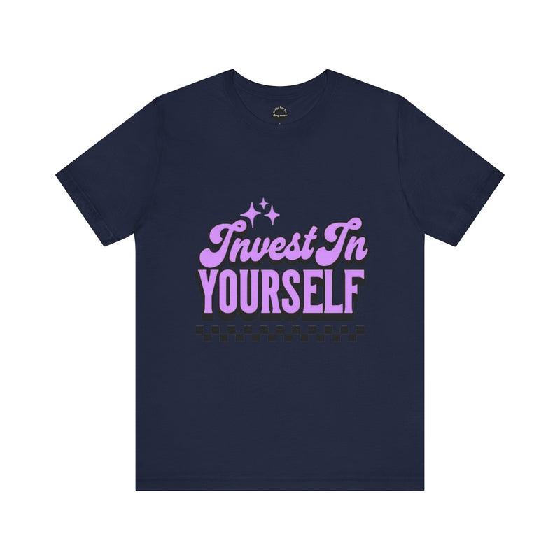Invest In Yourself Unisex T-Shirt, Motivational Tee, Casual Wear, Self-Care Shirt
