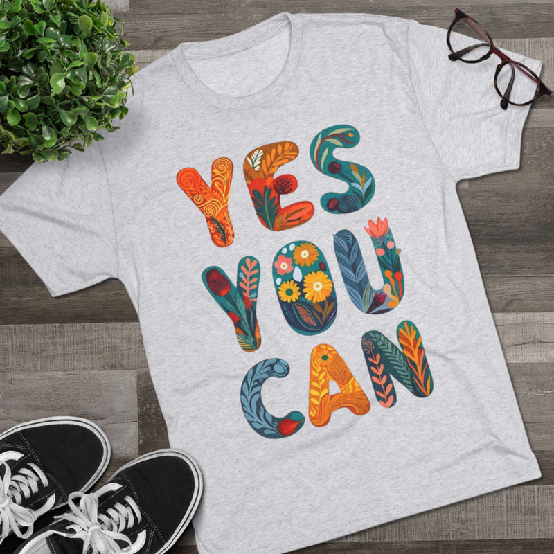Positive Affirmation Tee, Yes You Can Shirt, Inspirational Crewneck, Motivational Gift