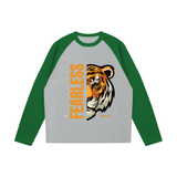 Color-Blocked Raglan Long-Sleeve T-Shirt