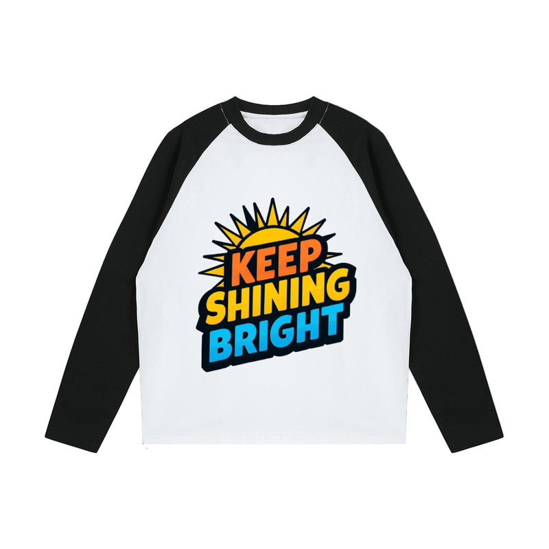 Color-Blocked Raglan Long-Sleeve T-Shirt