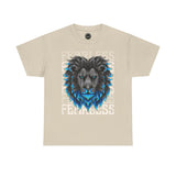 Fearless Lion Unisex Heavy Cotton Tee, Graphic Tee, Animal Lover Apparel, Motivational Shirt, Gift for Him/Her, Casual Wear