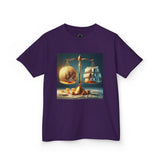 Whimsical Kids Tee, Balance Theme Shirt, Scales of Justice, Education Gift, Fun Learning Apparel, Creative Kids Clothing
