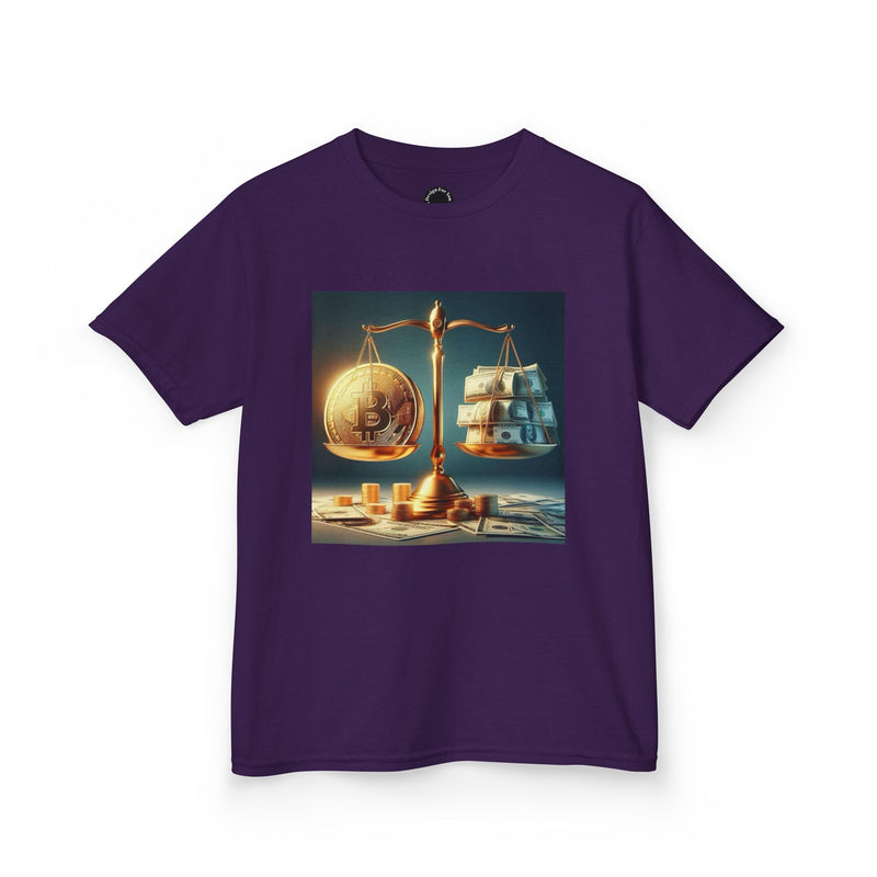 Whimsical Kids Tee, Balance Theme Shirt, Scales of Justice, Education Gift, Fun Learning Apparel, Creative Kids Clothing