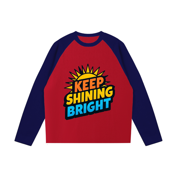 Color-Blocked Raglan Long-Sleeve T-Shirt