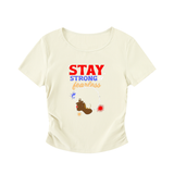 Ruched Bodycon Crop Top