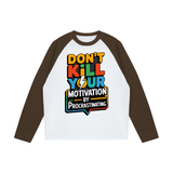 Color-Blocked Raglan Long-Sleeve T-Shirt