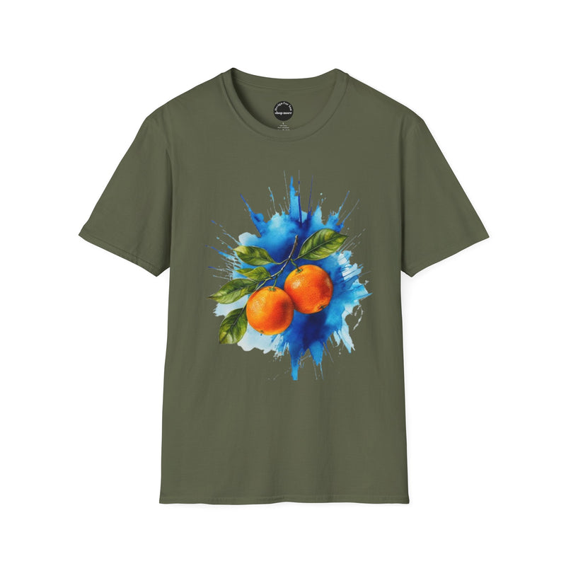 Vibrant Citrus Artwork Unisex Softstyle T-Shirt, Casual Wear