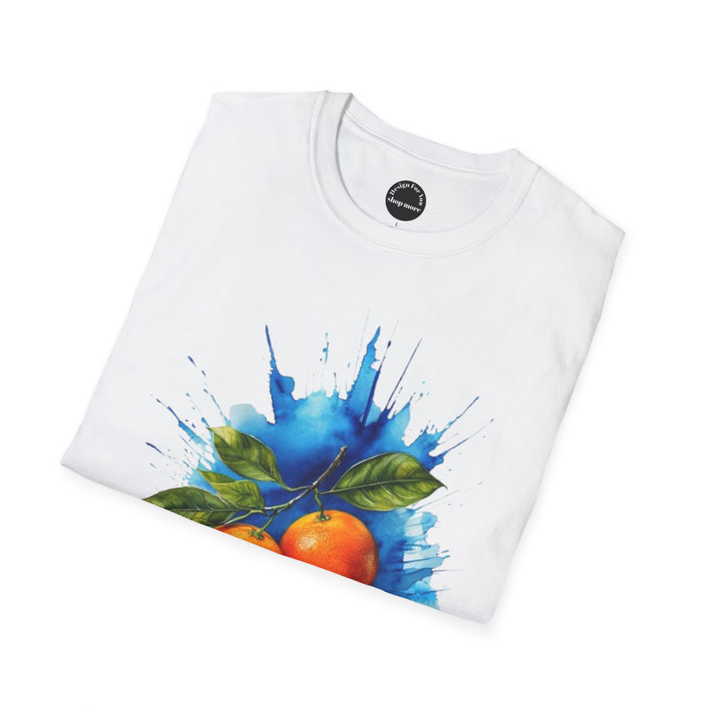 Vibrant Citrus Artwork Unisex Softstyle T-Shirt, Casual Wear