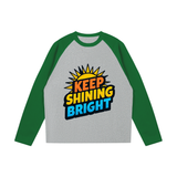 Color-Blocked Raglan Long-Sleeve T-Shirt