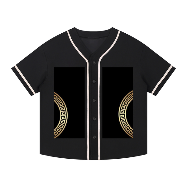 Contrast Piped Button-Up Jersey