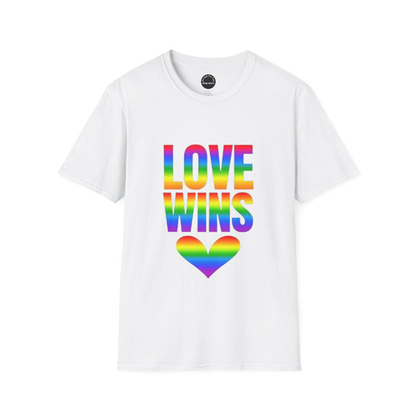 Rainbow Pride Love Wins T-Shirt, LGBTQ+ Equality Tee, Unisex Graphic Shirt
