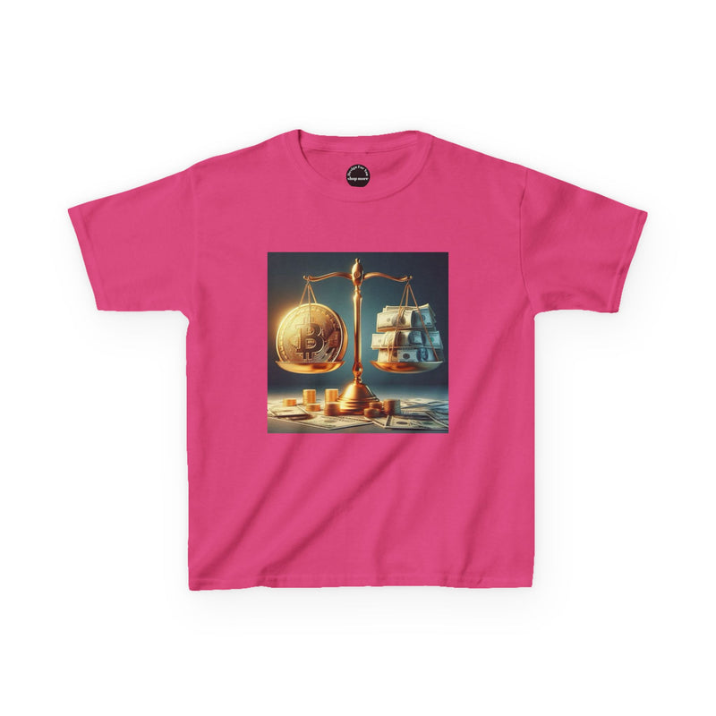 Whimsical Kids Tee, Balance Theme Shirt, Scales of Justice, Education Gift, Fun Learning Apparel, Creative Kids Clothing