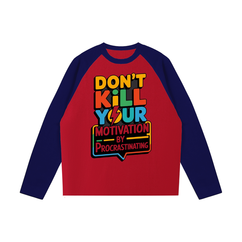 Color-Blocked Raglan Long-Sleeve T-Shirt