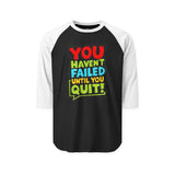 Motivational Raglan Shirt, Unisex Casual Tee, Fitness Apparel, Inspirational Gift