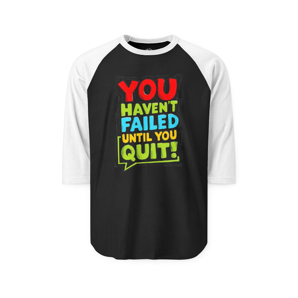 Motivational Raglan Shirt, Unisex Casual Tee, Fitness Apparel, Inspirational Gift