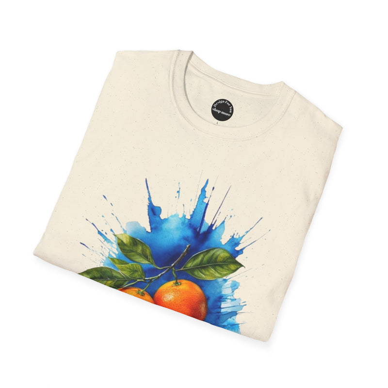 Vibrant Citrus Artwork Unisex Softstyle T-Shirt, Casual Wear