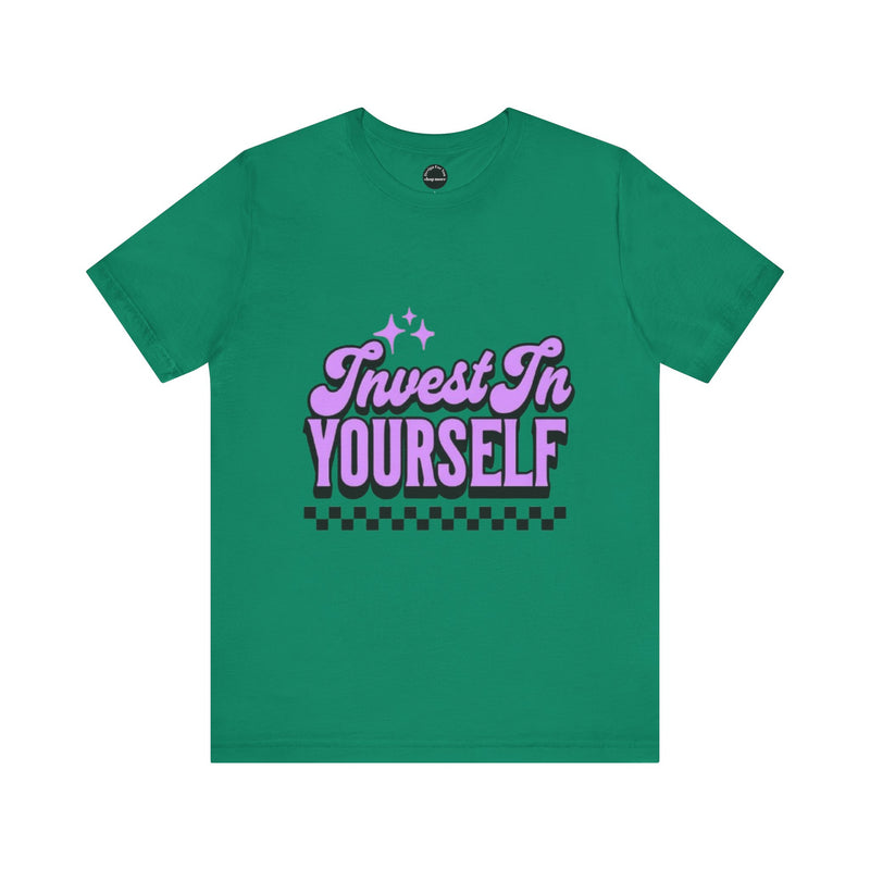 Invest In Yourself Unisex T-Shirt, Motivational Tee, Casual Wear, Self-Care Shirt