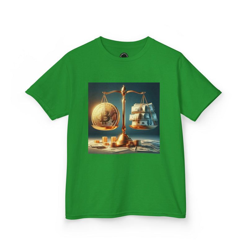 Whimsical Kids Tee, Balance Theme Shirt, Scales of Justice, Education Gift, Fun Learning Apparel, Creative Kids Clothing