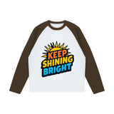 Color-Blocked Raglan Long-Sleeve T-Shirt