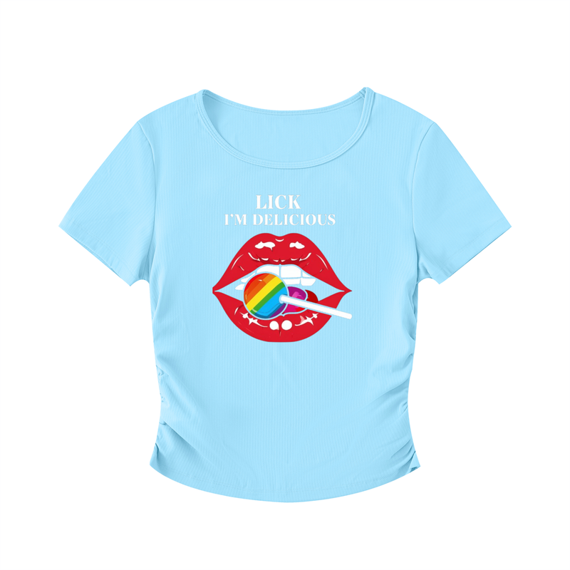 Ruched Bodycon Crop Top